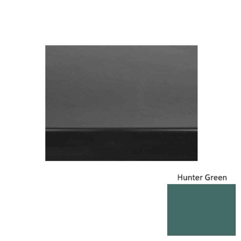 Solid 71 Hunter Green Light Duty With One 2 Inch Strips Rubber (Rd) With Safety Yellow Abrasive Strip Stair Tread - Smooth