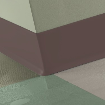 Johnsonite Espresso Vinyl Traditional Wall Base