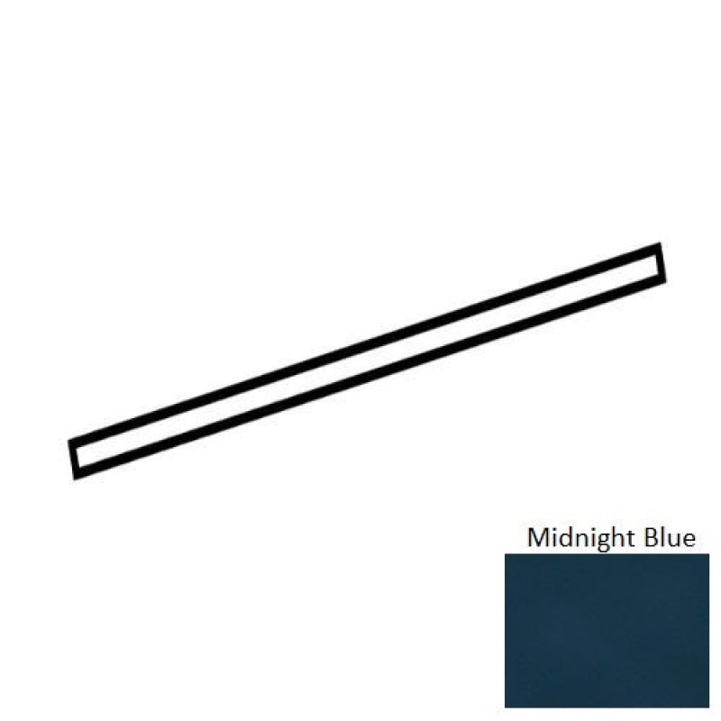 Playscapes Midnight Blue Ceramic Wall Trim - 1/2" X 12" Jolly - Glossy