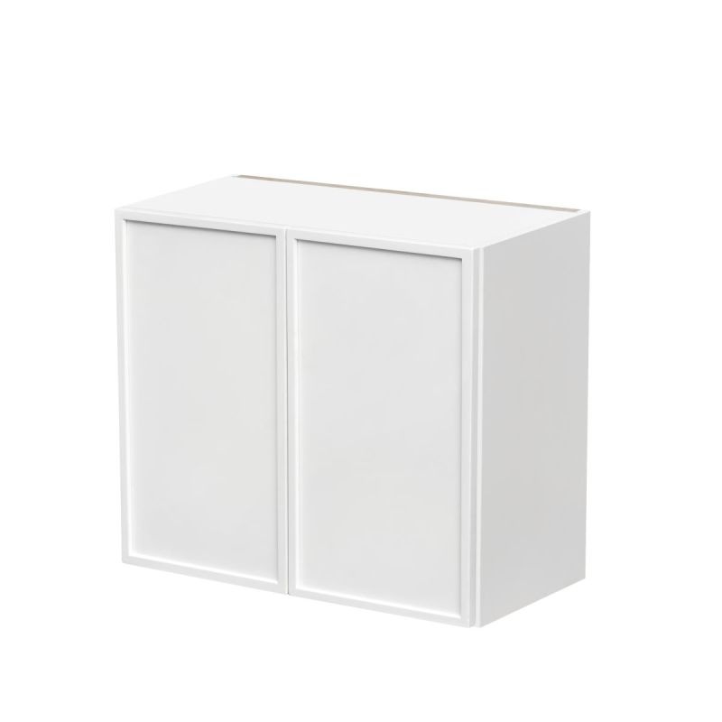 Shady White Slim Shaker Wood Kitchen Wall Cabinet