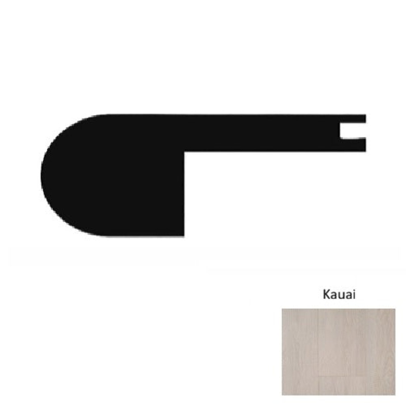 Paradise Kauai 94" Flush Stair Nose - Wire Brushed