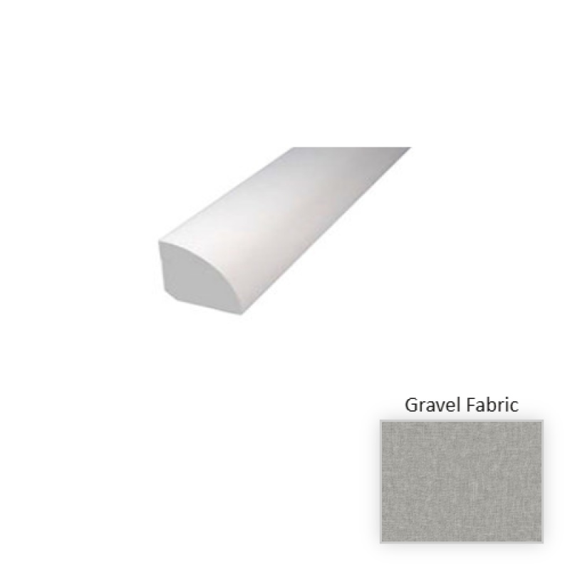 Loften Gravel Fabric Luxury Vinyl Moulding / Trim - 94" Quarter Round - Superguardx Technology