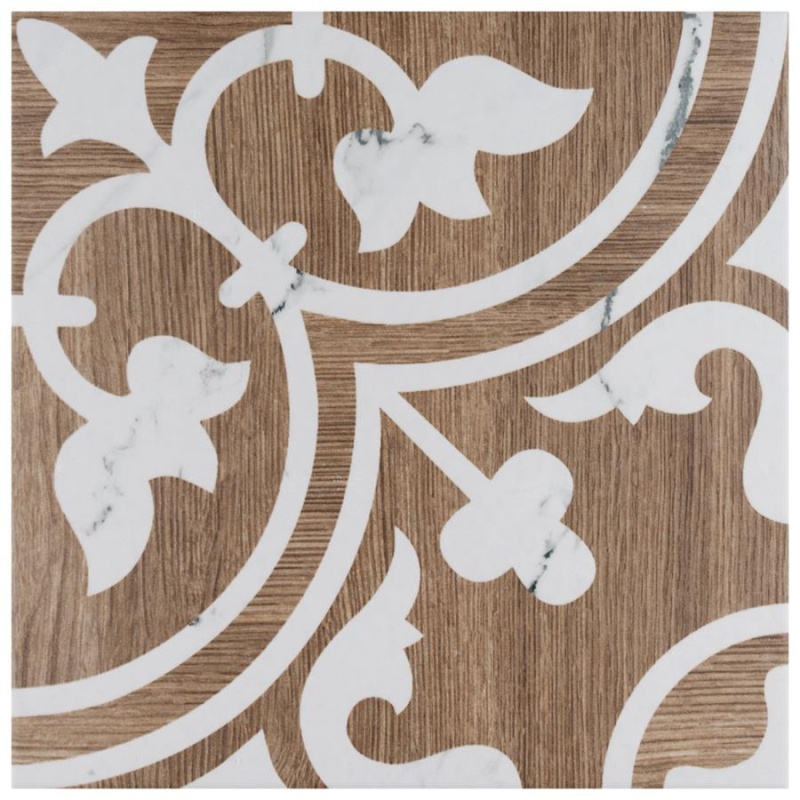 Amazon Arte Loire Verso Noce Porcelain Tile - Matte - 9 3/4" X 9 3/4"