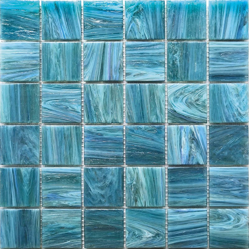 Alma Line Mix & Colors 2 Inch 2St Gr727 Glass Mosaic - 2" X 2" - Glossy
