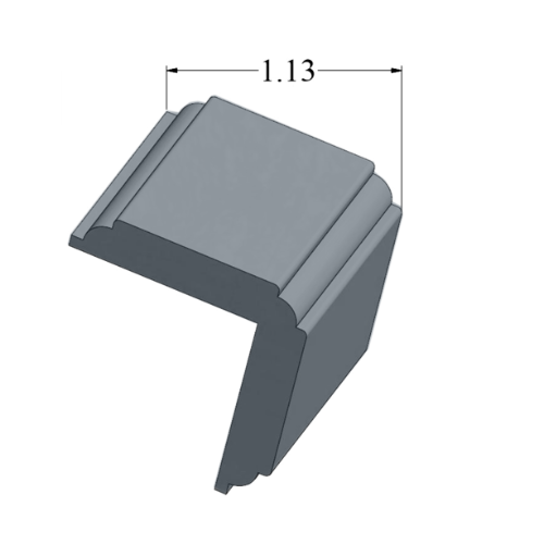 Johnsonite Navy Blue Vinyl Moulding / Trim