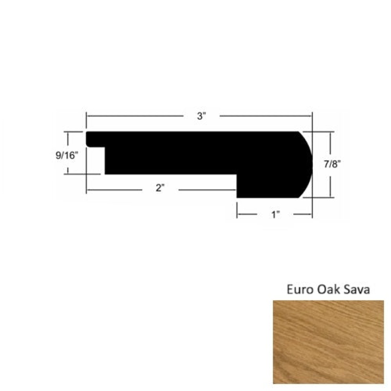 Europa Euro Oak Sava Round Stair Nose