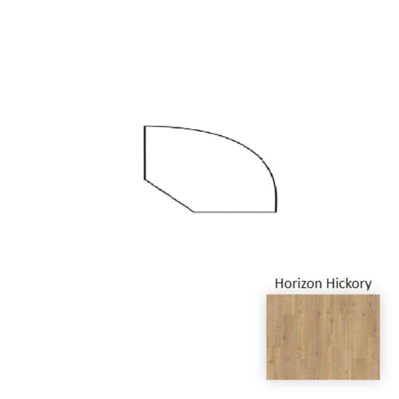 Naturetek Premier Stellaris Horizon Hickory Laminate Wood Moulding / Trim - 94" Quarter Round - Textured
