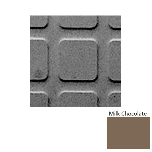 Flextones Milk Chocolate Sq Square 2 Rubber Distinct Designs Tile - Textured - 18" X 18"