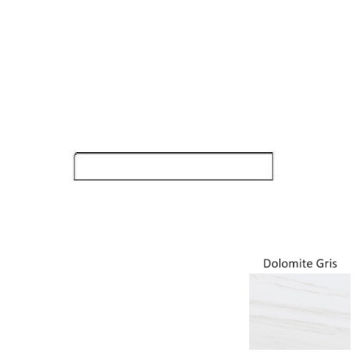 Adler Dolomite Gris Porcelain Bullnose Floor & Wall Trim, 3" x 24", Matte