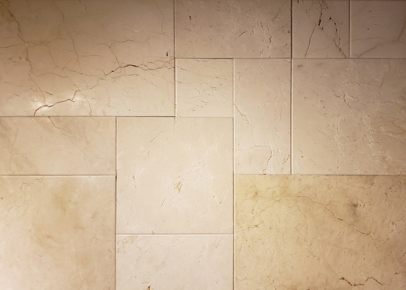 Crema Marfil Marble Versailles Pattern