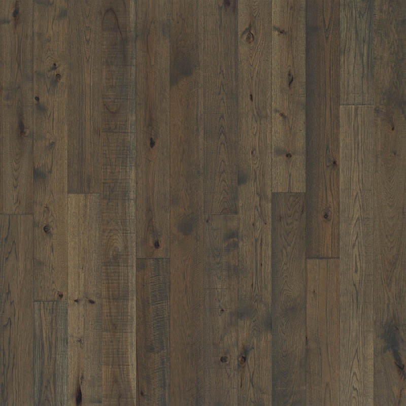 Grain And Saw Hickory Hoffman Engineered Hardwood Flooring - Truemark Glaze Tek - 6" X Random Lengths