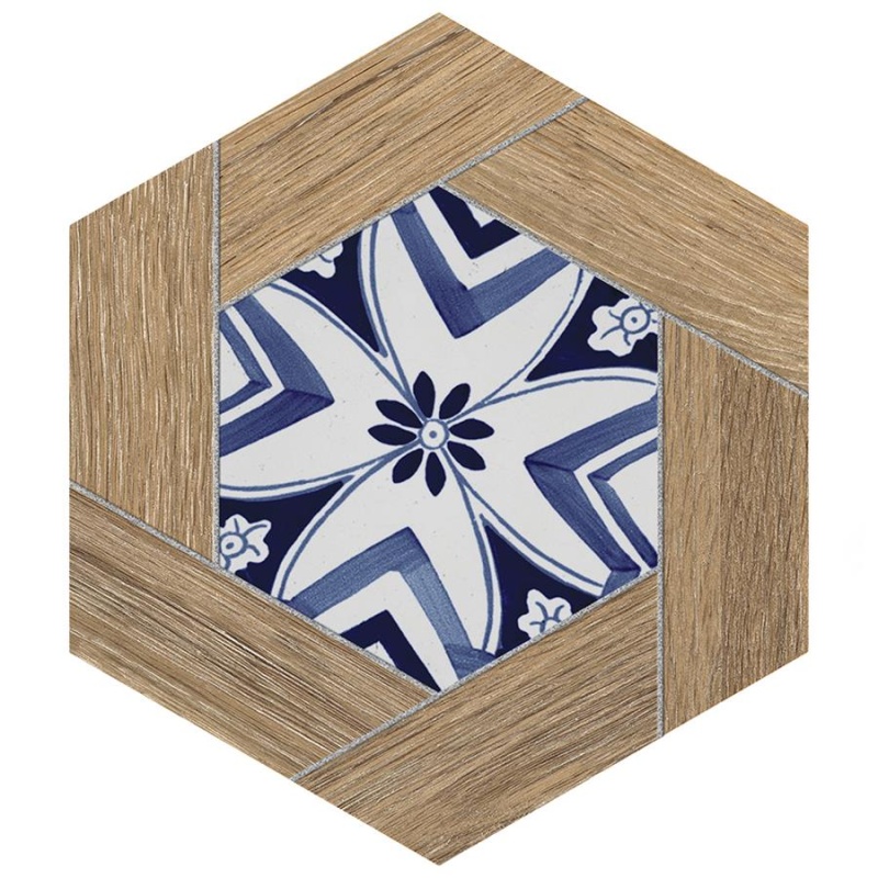 Gador Hex Porcelain Tile - Matte - 9 1/8" X 10 1/2" Hexagon