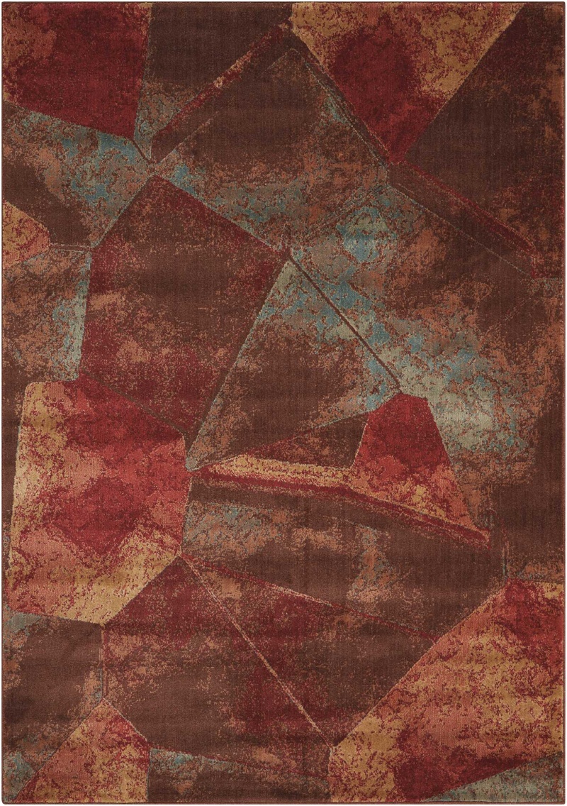 Somerset Multicolor Synthetic Fibers Modern Area Rug – 2 ft x 3 ft