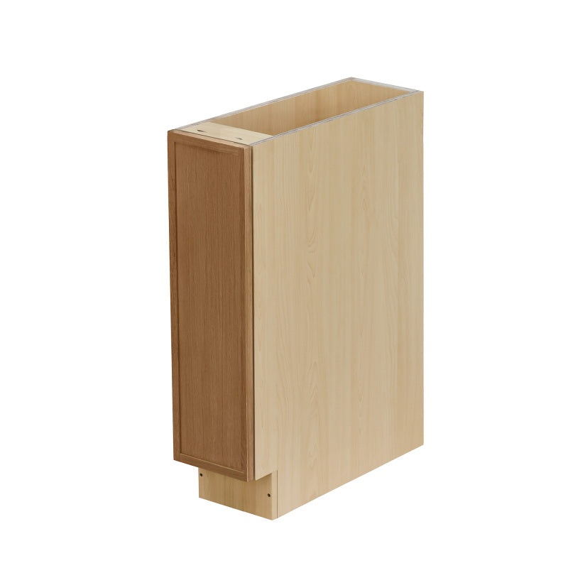 Shady Oak Slim Shaker Wood Kitchen Pull Out Base Cabinet - 9" X 24" X 34 1/2" (Assembly Required) - Oak
