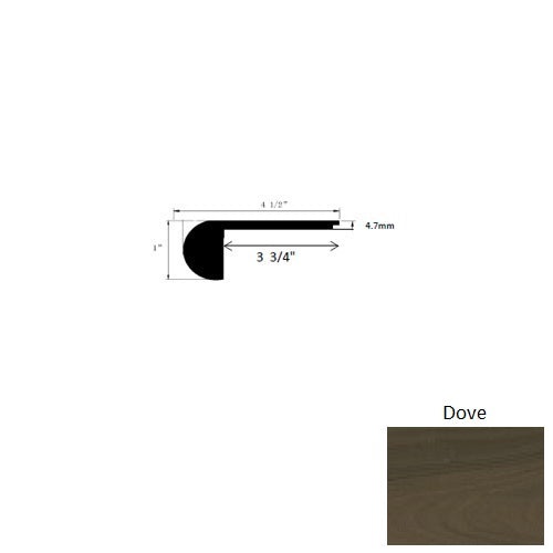 Performer Plus Dove Flush Stair Nose - Ceramic Bead