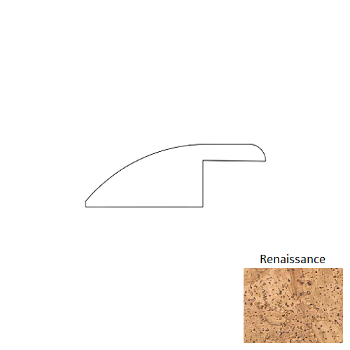 Avant Garde Renaissance Cork Moulding / Trim Flooring - 78" Overlap Reducer - Greenshield