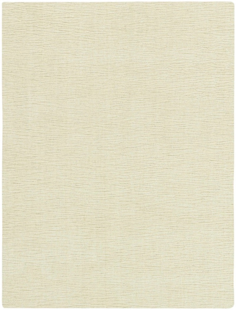 Strata Ivory Wool-Blend Area Rug, 5 Ft x 7 Ft