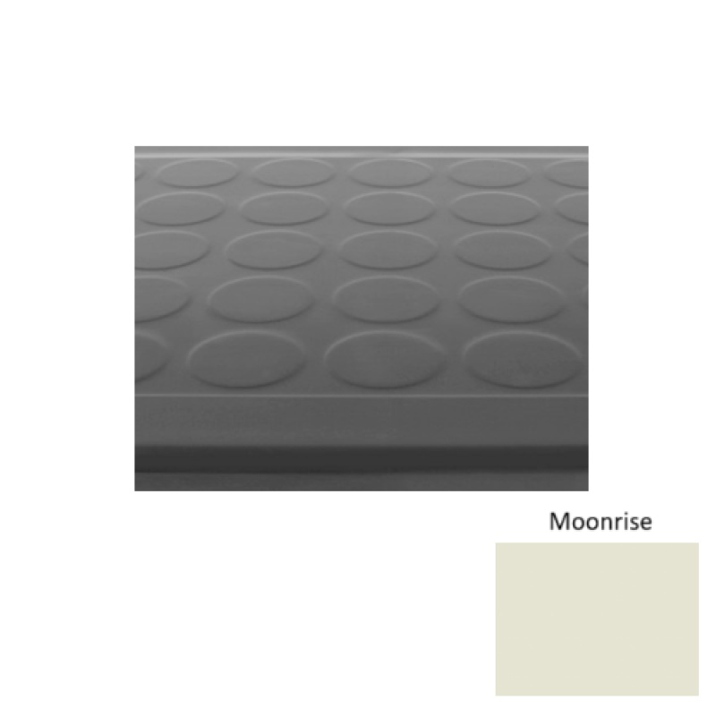 Solid 92 Moonrise Low Profile Raised Circular Rubber (Sq) Stair Tread - Textured