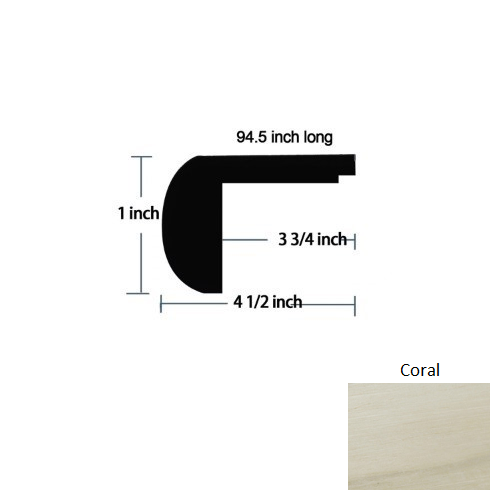 Paramount Coral Luxury Vinyl Flush Stair Nose