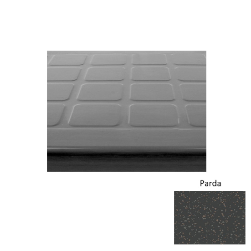 Fiesta 94 Parda Raised Square Rubber (Sq) Stair Tread - Textured