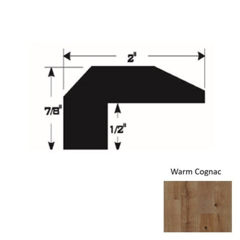 TimberBrushed Gold Warm Cognac Threshold Trim