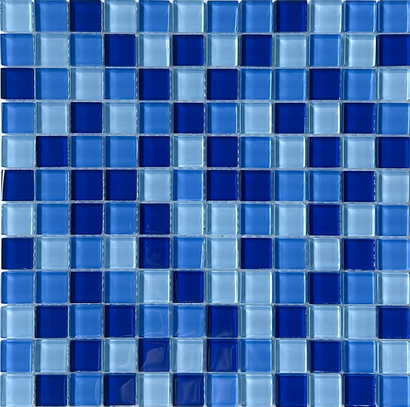 Santorini Glass Mosaic - 1" x 1" - Polished