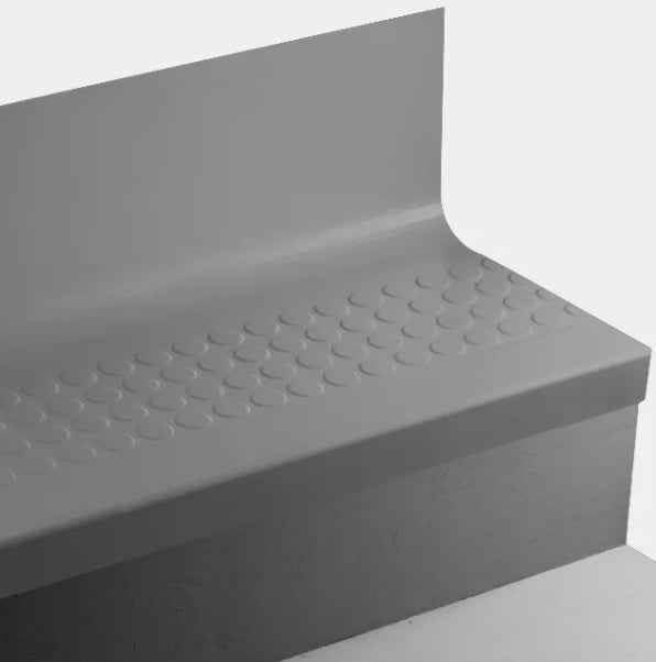 Raised Round Rubber Stair Tread with Riser