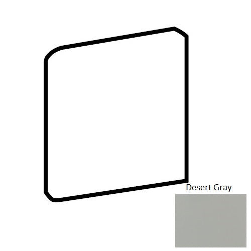 Color Wheel Linear Desert Gray Ceramic Bullnose Corner