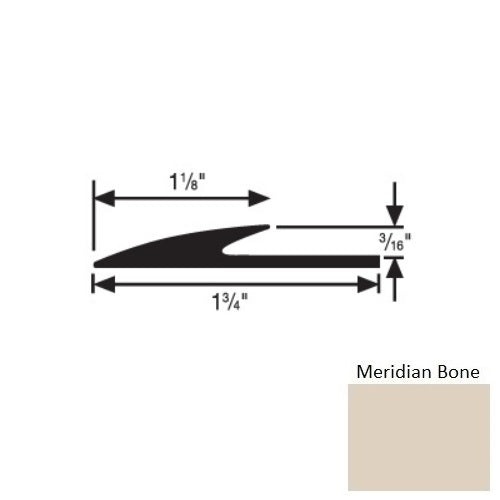 Flextones Meridian Bone Vinyl 185 Transition Edge Guard
