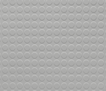 Johnsonite Vapor Grey Raised Round Solid Color Rubber Tile - Textured
