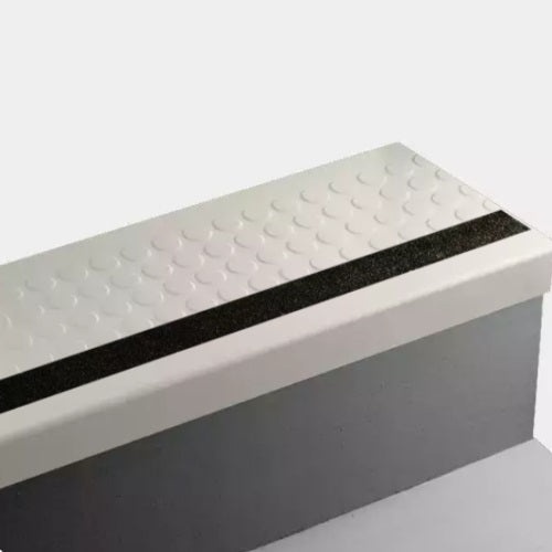 Johnsonite Snow White Raised Round Rubber Moulding / Trim