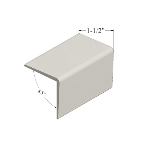 Johnsonite Grey Haze Corner Wall Guard Trim