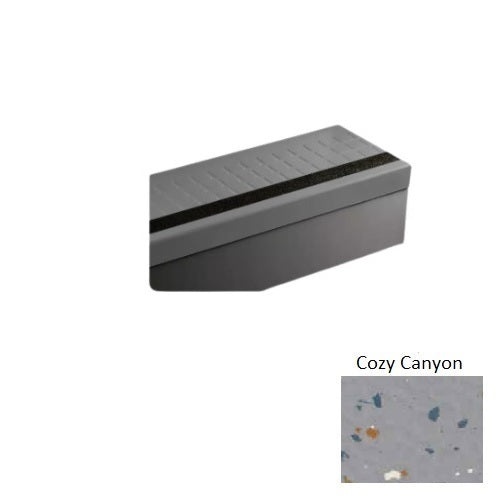 Johnsonite Cozy Canyon Raised Square Rubber Stair Tread, 12 1/4" x 72"