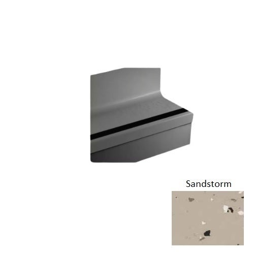 Johnsonite Sandstorm Cubis Rubber Stair Tread with Riser