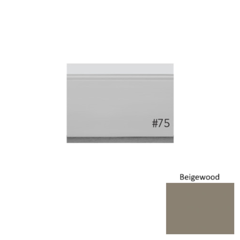 Pinnacle Plus #75 Level Beigewood Rubber Wall Base - 3" X 8 Ft