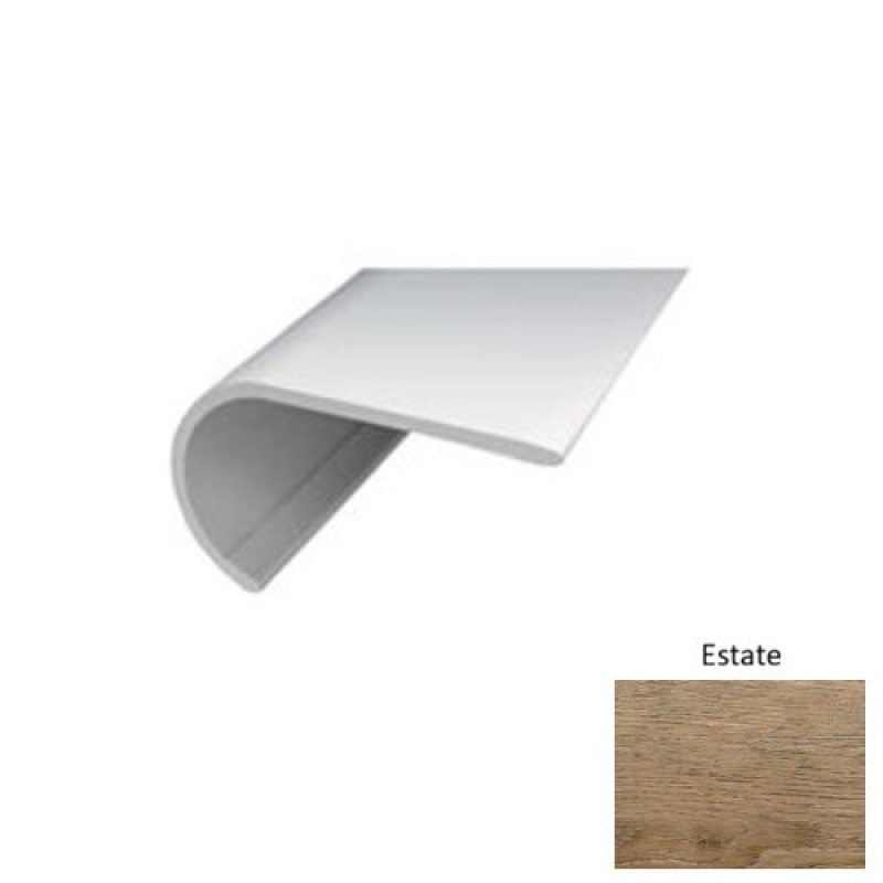 Halverton Estate Luxury Vinyl Moulding / Trim - 1 3/4" X 94" Overlap Stair Nose - Superguardx Technology