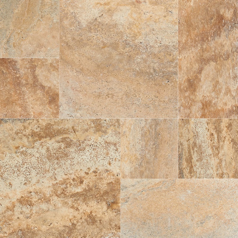 Tuscany Porcini Travertine Paver Mini Versailles Pattern - Tumbled ...