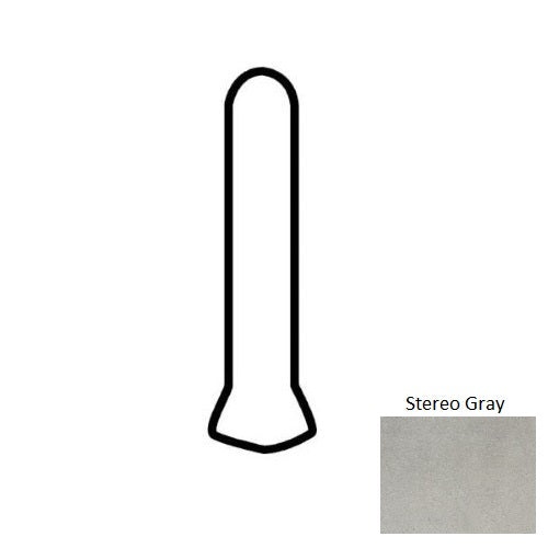 Volume 1.0 Stereo Gray Porcelain Cove Base Outcorner