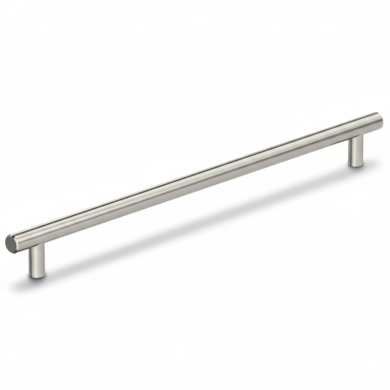 Silverline P5030 Steel Handle Cabinet Pull - Brushed Satin Nickel - 27" Center To Center