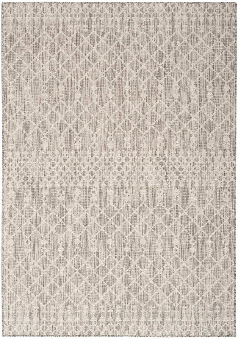 Positano Light Grey Modern Area Rug, 5 Ft x 7 Ft