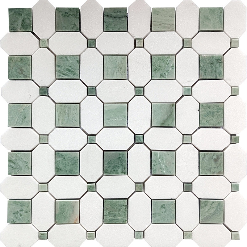 Ireland Derry Shell Mosaic - Basket Weave - Polished