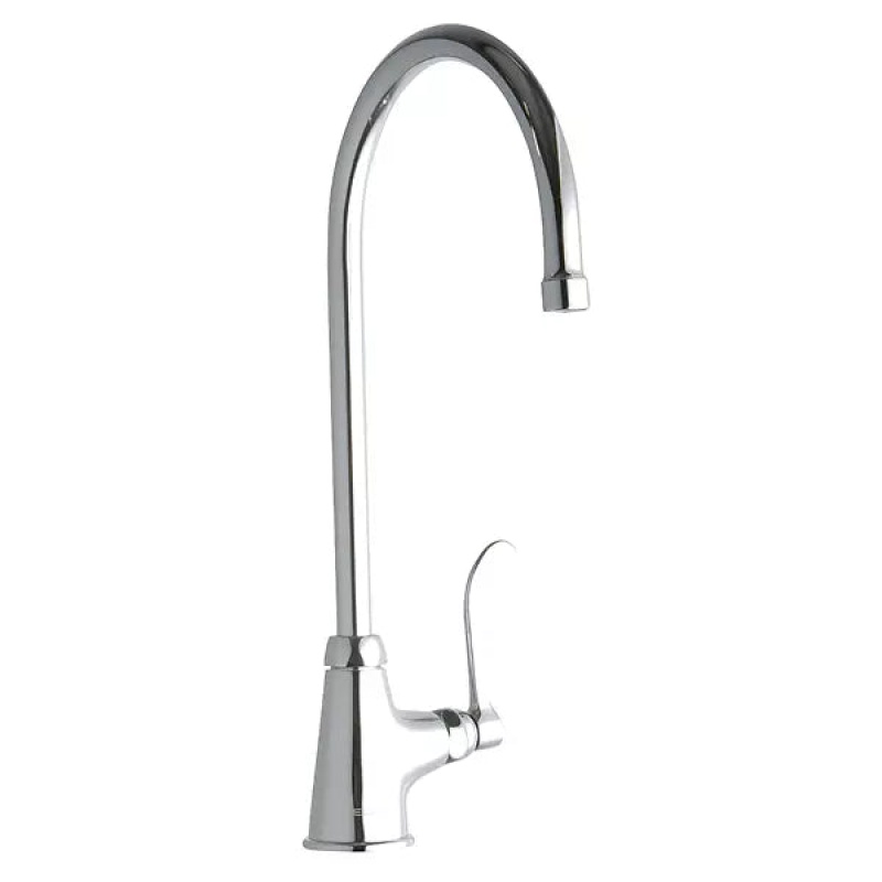Lk535gn08t4 Chrome Deck Mount Kitchen Faucet - Single Handle / One Hole - Chrome