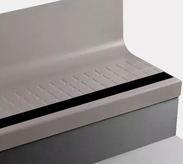 Johnsonite Cement Raised Square Rubber Stair Tread Trim