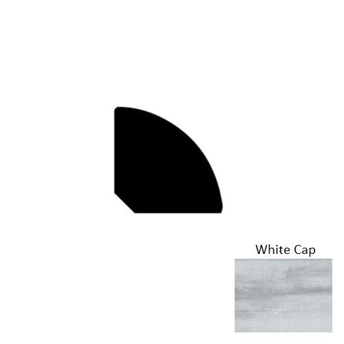 Adura Max Rectangles (Mar) Cape May White Cap Luxury Vinyl Moulding / Trim - 94" Quarter Round - Embossed