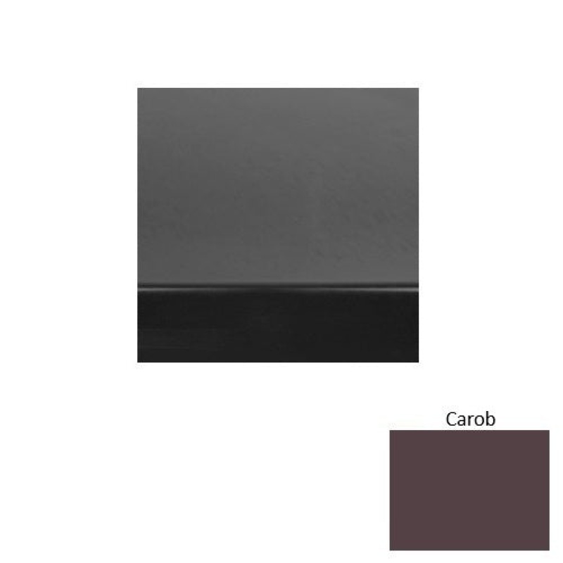 Solid 60 Carob Heavy Duty Rubber (Sq) Stair Tread With Dupont Kevlar - Smooth