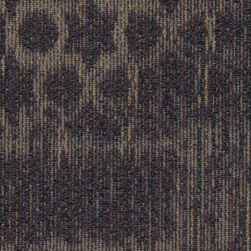 Mosaic Mix Medley Purple Nylon Carpet Tile