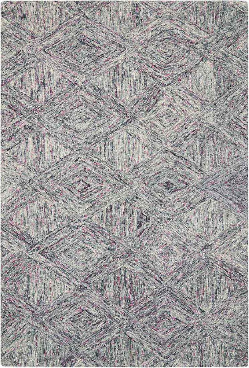 Interlock Heather Wool Contemporary Area Rug