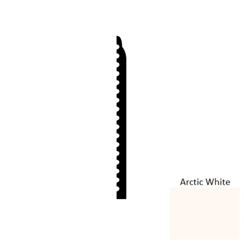 Arctic White Whimsical Rubber Wall Base