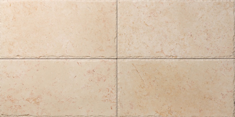 Mediterranean Ivory Limestone Tile - Chiseled - 12" X 24"