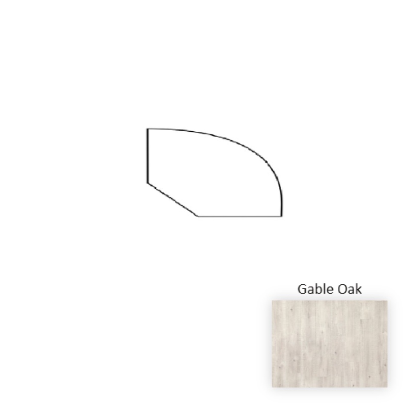 Naturetek Plus Tilleto Gable Oak Laminate Wood Moulding / Trim - 94" Quarter Round - Textured